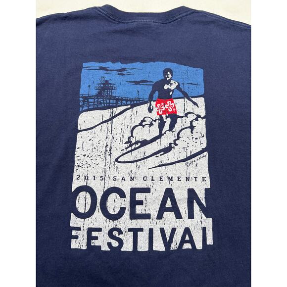 Y2K San Clemente Ocean Festival 2020 Surf Rescue Shirt Men’s size Large - Picture 8 of 9